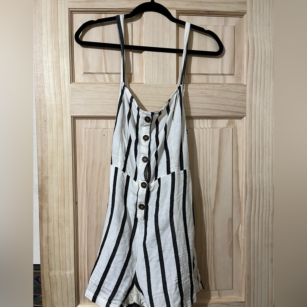 Love Tree Stripped Romper